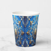 Blue Decorative Holiday Paper Cups 紙コップ (右)