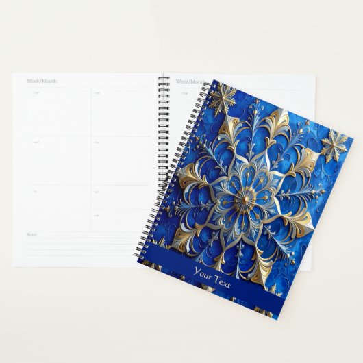 Blue Decorative Holiday Planner プランナー手帳 (ディスプレー)