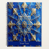 Blue Decorative Holiday Planner プランナー手帳 (正面)