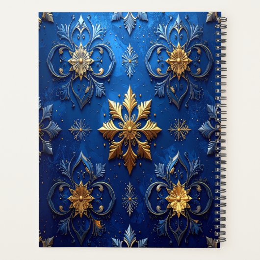Blue Decorative Holiday Planner プランナー手帳 (裏面)
