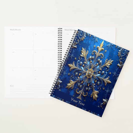 Blue Decorative Holiday Planner プランナー手帳 (ディスプレー)
