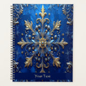 Blue Decorative Holiday Planner プランナー手帳 (正面)