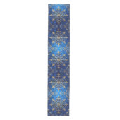 Blue Decorative Holiday Table Runner ミディアムテーブルランナー (正面)