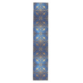 Blue Decorative Holiday Table Runner ミディアムテーブルランナー (正面)