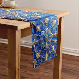 Blue Decorative Holiday Table Runner ミディアムテーブルランナー