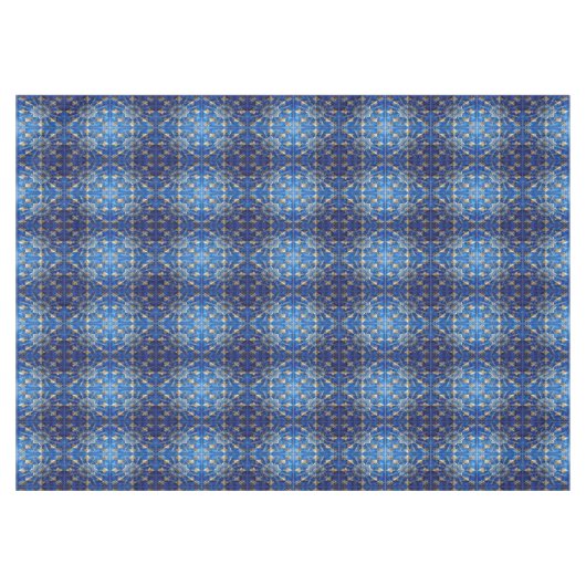 Blue Decorative Holiday Tablecloth テーブルクロス (正面(横))