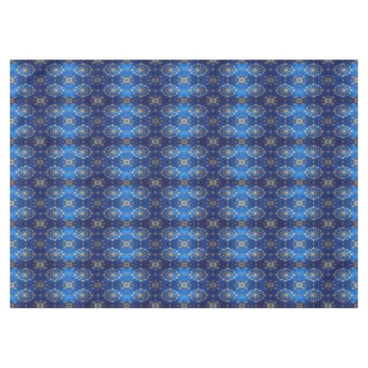 Blue Decorative Holiday Tablecloth テーブルクロス (正面(横))