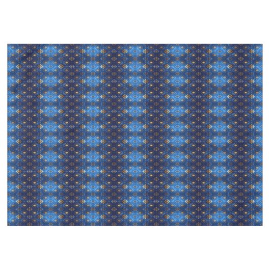 Blue Decorative Holiday Tablecloth テーブルクロス (正面(横))