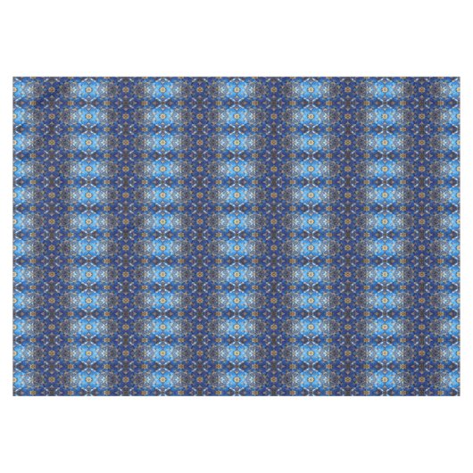 Blue Decorative Holiday Tablecloth テーブルクロス (正面(横))