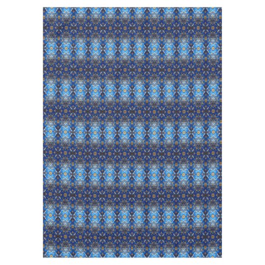 Blue Decorative Holiday Tablecloth テーブルクロス (正面)