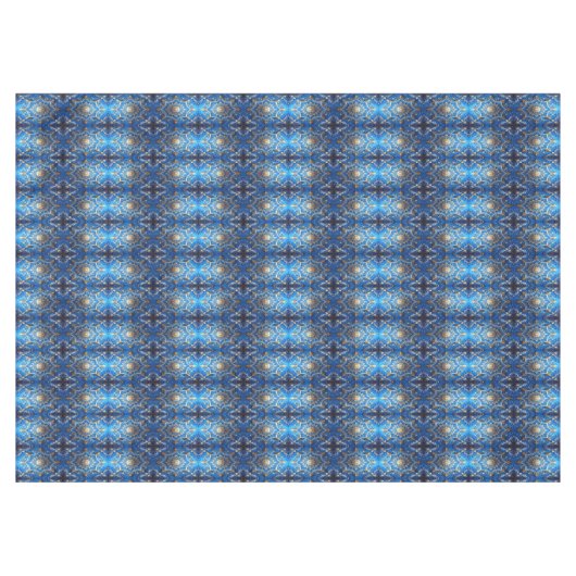 Blue Decorative Holiday Tablecloth テーブルクロス (正面(横))