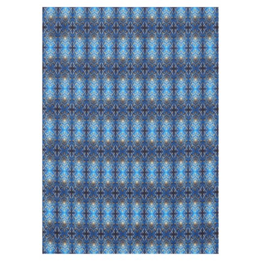 Blue Decorative Holiday Tablecloth テーブルクロス (正面)