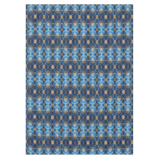 Blue Decorative Holiday Tablecloth テーブルクロス (正面)