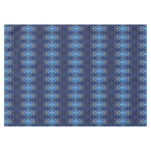 Blue Decorative Holiday Tablecloth テーブルクロス (正面(横))