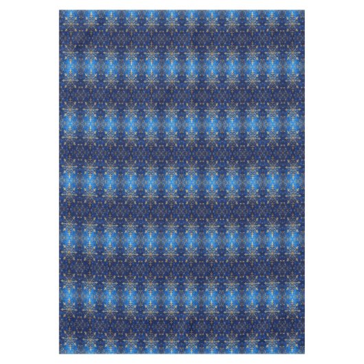 Blue Decorative Holiday Tablecloth テーブルクロス (正面)