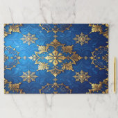 Blue Decorative Holiday Tearaway Placemat ペーパーパッド (インサイチュ)