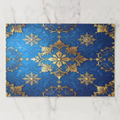 Blue Decorative Holiday Tearaway Placemat ペーパーパッド (正面)