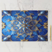 Blue Decorative Holiday Tearaway Placemat ペーパーパッド (インサイチュ)