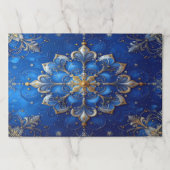 Blue Decorative Holiday Tearaway Placemat ペーパーパッド (正面)