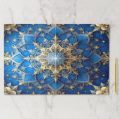 Blue Decorative Holiday Tearaway Placemat ペーパーパッド (インサイチュ)