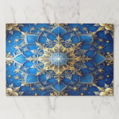 Blue Decorative Holiday Tearaway Placemat ペーパーパッド (正面)