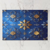 Blue Decorative Holiday Tearaway Placemat ペーパーパッド (正面)
