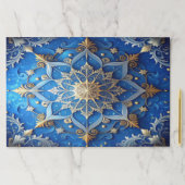 Blue Decorative Holiday Tearaway Placemat ペーパーパッド (インサイチュ)