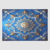 Blue Decorative Holiday Tissue Paper 薄葉紙 (正面)