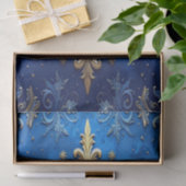 Blue Decorative Holiday Tissue Paper 薄葉紙 (ギフト)
