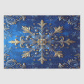 Blue Decorative Holiday Tissue Paper 薄葉紙 (正面)