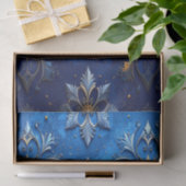 Blue Decorative Holiday Tissue Paper 薄葉紙 (ギフト)