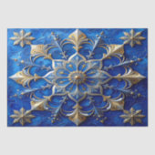 Blue Decorative Holiday Tissue Paper 薄葉紙 (正面)