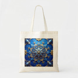 Blue Decorative Holiday Tote Bag トートバッグ