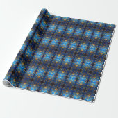 Blue Decorative Holiday Wrapping Paper ラッピングペーパー (アンロールド)