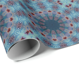 Blue Decorative Holiday Wrapping Paper ラッピングペーパー