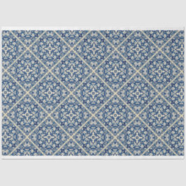 Blue Delftタイルパターン分離ティッシュペーパー 薄葉紙