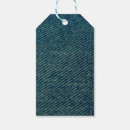 Blue Denimテクスチャ ギフトタグ