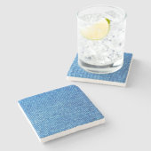 Blue Denimテクスチャ ストーンコースター (横)
