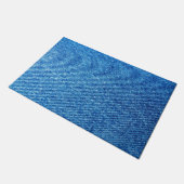 Blue Denimテクスチャ ドアマット (アングル)