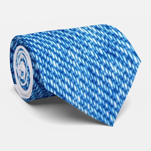 Blue Denimテクスチャ ネクタイ (ロール)