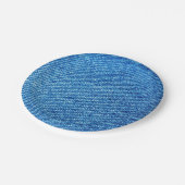 Blue Denimテクスチャ ペーパープレート (アングル)