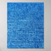 Blue Denimテクスチャ ポスター (正面)