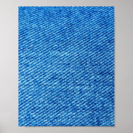 Blue Denimテクスチャ ポスター