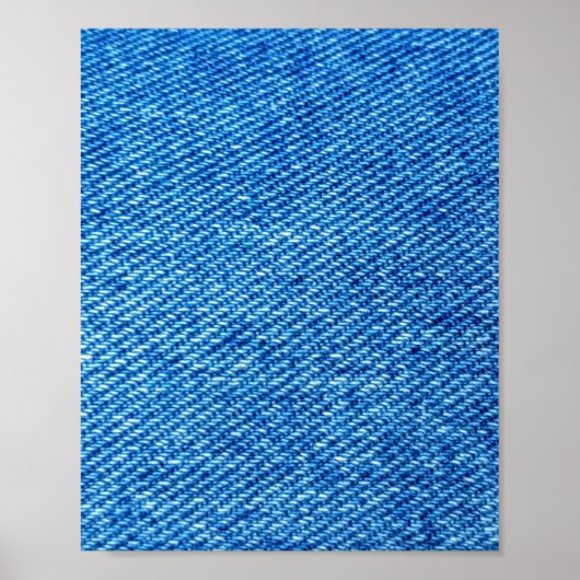 Blue Denimテクスチャ ポスター (正面)
