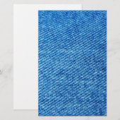 Blue Denimテクスチャ 便箋 (正面/裏面)