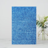 Blue Denimテクスチャ 便箋 (スタンド正面)