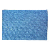 Blue Denimテクスチャ 枕カバー (裏面)