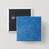 Blue Denimテクスチャ 缶バッジ (正面&裏面)