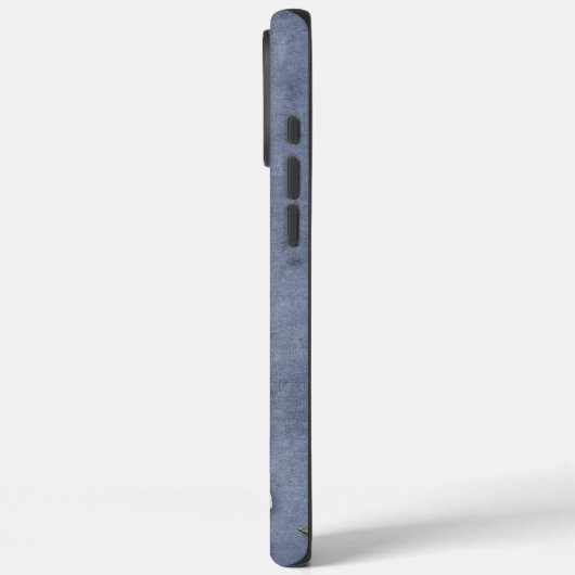 Blue Denim Floral Monogrammed Case-Mate iPhoneケース (裏面 / 左)