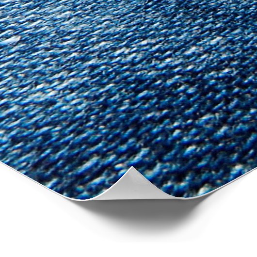 Blue denim jeans texture ポスター (角)